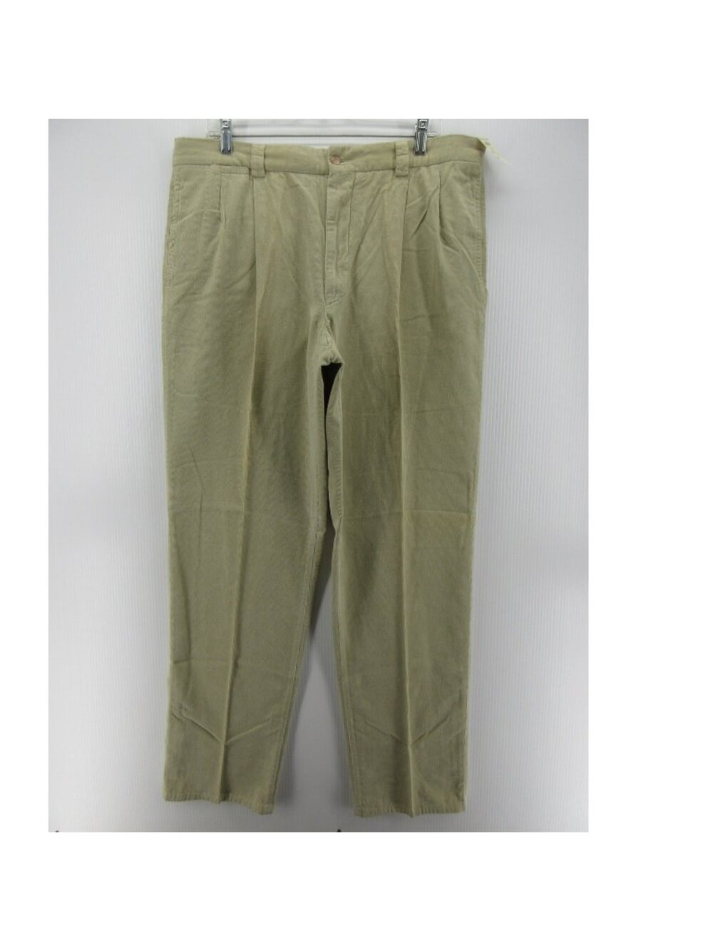 VTG Bergdorf Goodman Pants 36X34 Cream Corduroy Pleated Italy NWT *